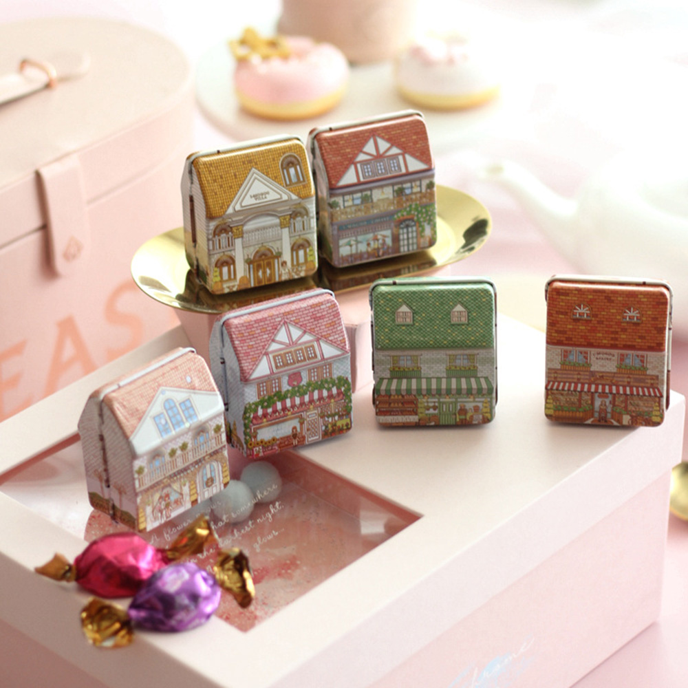 Tin Container Lid - 6 Pezzi Mini Scatole di Latta