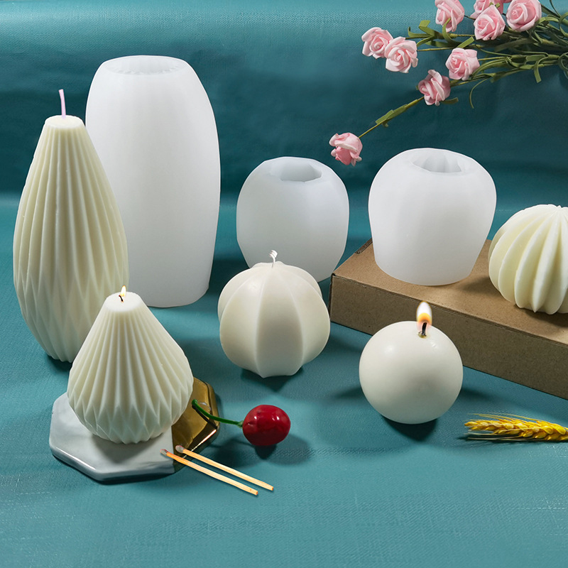 Candle Making Gel Wax - Stampi in Silicone 3D per Candele,