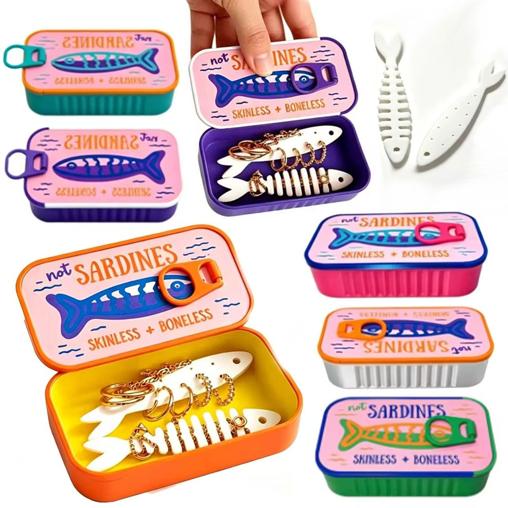 Tin Container Lid - Scatola Portagioie a Forma di Scatola