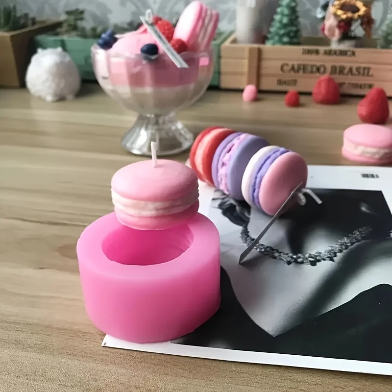 Candle Making Gel Wax - Simulazione fai-da-te Macaron Stampo in silicone