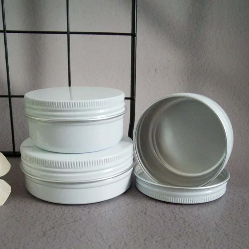 Tin Container Lid - 5/10/15/20/30/50/60/80/110/150g Scatola di alluminio Coperchi vuoti