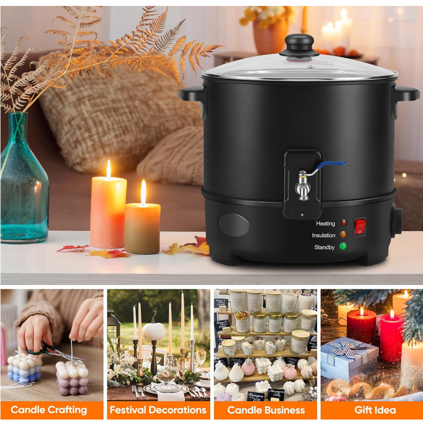 Spina UE USA Candela elettrica - Candle Making Wax Melter recensione e prezzo